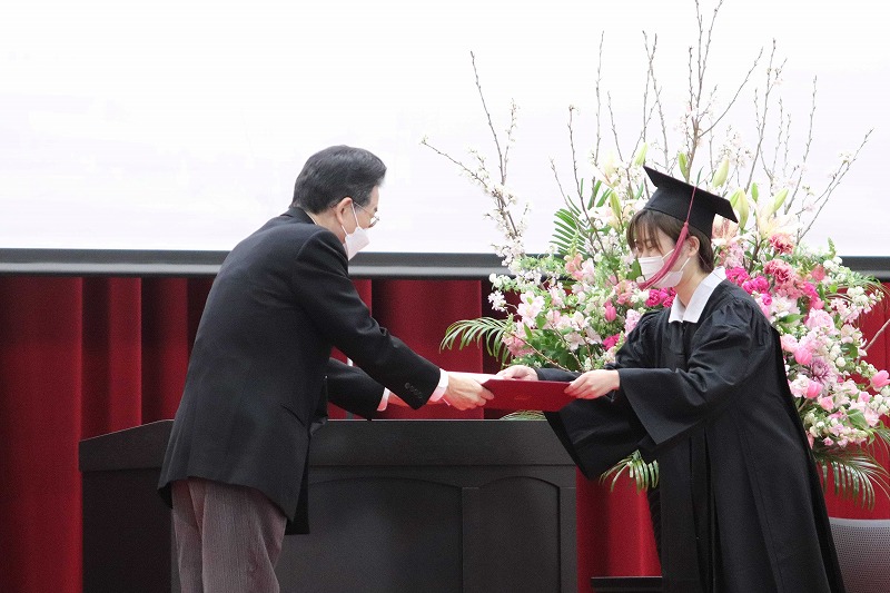 第11回福岡女学院看護大学卒業式　2022年3月8日