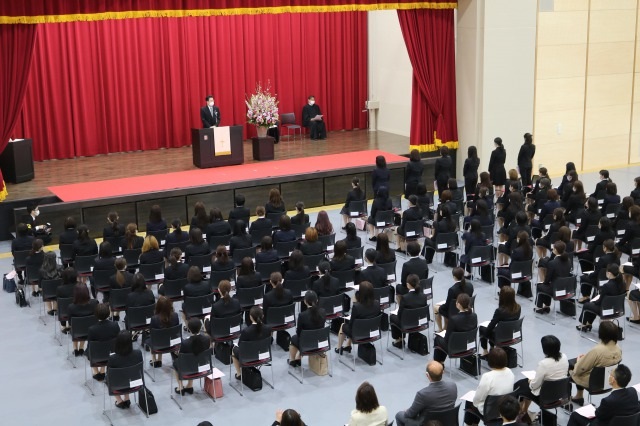 第14回福岡女学院看護大学入学式　2021年4月3日