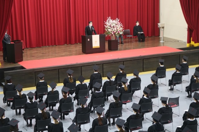 第10回福岡女学院看護大学卒業式　2021年3月5日